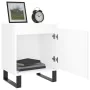 Engineered wood white bedside table 40x30x50 cm by , Nightstands - Ref: Foro24-826844, Price: 41,59 €, Discount: %