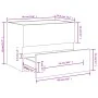 Waschbeckenunterschrank aus Eichenholz in brauner Farbe, 60x38,5x45cm. von , Badezimmermöbel - Ref: Foro24-815650, Preis: 54,...