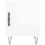 Bedside tables 2 units engineered wood glossy white 40x40x50 cm by , Nightstands - Ref: Foro24-827553, Price: 49,73 €, Discou...