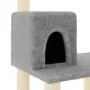 Cat scratcher with light gray sisal posts 118.5 cm by , Cat furniture - Ref: Foro24-171428, Price: 52,89 €, Discount: %