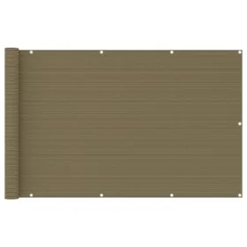 Balkonmarkise aus grauem Taupe-HDPE 120x400 cm. von , Sonnenschirme - Ref: Foro24-310965, Preis: 24,93 €, Rabatt: %
