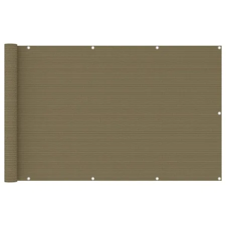 Balcony awning in gray taupe HDPE 120x400 cm by , Umbrellas - Ref: Foro24-310965, Price: 24,93 €, Discount: %