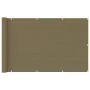 Balcony awning in gray taupe HDPE 120x400 cm by , Umbrellas - Ref: Foro24-310965, Price: 24,93 €, Discount: %