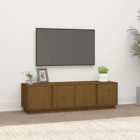 Massives TV-Möbel aus Pinienholz in Honigbraun, 140x40x40 cm. von , TV-Möbel - Ref: Foro24-814462, Preis: 95,84 €, Rabatt: %