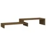 Massive Pinienholz-Monitorständer in Honigbraun (52-101)x22x14cm. von , Computersockel und -erhöhungen - Ref: Foro24-814017, ...
