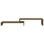 Soporte monitor madera maciza pino marrón miel (52-101)x22x14cm de , Bases y elevadores para ordenadores - Ref: Foro24-814017...