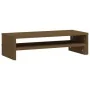 Massive Pinienholz-Monitorständer in Honigbraun (52-101)x22x14cm. von , Computersockel und -erhöhungen - Ref: Foro24-814017, ...