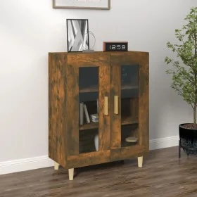 Aparador de madera de ingeniería roble ahumado 69,5x34x90 cm de , Aparadores - Ref: Foro24-817333, Precio: 81,49 €, Descuento: %