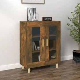 Smoked oak engineered wood sideboard 69.5x34x90 cm by , Sideboards - Ref: Foro24-817333, Price: 81,49 €, Discount: %