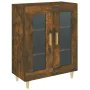 Rauchiger Eichenfurnier-Holzschrank 69,5x34x90 cm von , Sideboards - Ref: Foro24-817333, Preis: 81,49 €, Rabatt: %