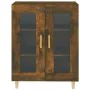 Rauchiger Eichenfurnier-Holzschrank 69,5x34x90 cm von , Sideboards - Ref: Foro24-817333, Preis: 81,49 €, Rabatt: %