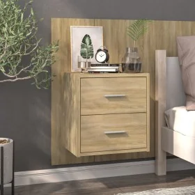 Mesita de noche de pared roble Sonoma de , Mesitas de noche - Ref: Foro24-810995, Precio: 54,61 €, Descuento: %