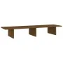 Massive Pinienholz-Monitorständer in Honigbraun, 100x27x15 cm. von , Computersockel und -erhöhungen - Ref: Foro24-813982, Pre...