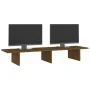 Massive Pinienholz-Monitorständer in Honigbraun, 100x27x15 cm. von , Computersockel und -erhöhungen - Ref: Foro24-813982, Pre...