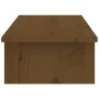 Solid pine wood monitor stand in honey brown color, 100x27x15 cm by , Computer bases and risers - Ref: Foro24-813982, Price: ...