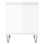 Bedside tables 2 units engineered wood glossy white 40x30x50 cm by , Nightstands - Ref: Foro24-826833, Price: 64,60 €, Discou...