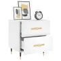 Nachttisch aus weißem Ingenieurholz 40x35x47,5 cm von , Nachttische - Ref: Foro24-827260, Preis: 54,18 €, Rabatt: %