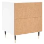 Nachttisch aus weißem Ingenieurholz 40x35x47,5 cm von , Nachttische - Ref: Foro24-827260, Preis: 54,18 €, Rabatt: %