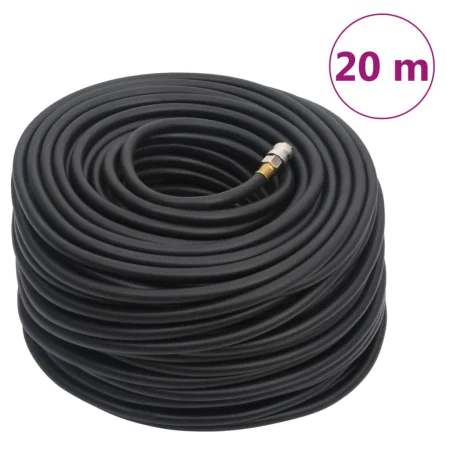 Schwarzer Hybridluftschlauch aus Gummi und PVC, 15 mm Durchmesser, 20 m lang. von , Pneumatikschläuche - Ref: Foro24-154497, ...