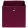 Cajas almacenaje 10 uds tela no tejida rojo oscuro 28x28x28 cm de , Cestas para almacenaje - Ref: Foro24-325201, Precio: 41,5...