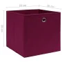 Storage boxes 10 units non-woven dark red fabric 28x28x28 cm by , Storage baskets - Ref: Foro24-325201, Price: 41,39 €, Disco...