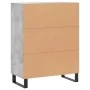Engineered wood sideboard in gray concrete 69.5x34x90 cm by , Sideboards - Ref: Foro24-827816, Price: 87,12 €, Discount: %