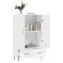 High gloss white engineered wood sideboard 69.5x31x115 cm by , Sideboards - Ref: Foro24-828214, Price: 98,09 €, Discount: %