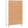 High gloss white engineered wood sideboard 69.5x31x115 cm by , Sideboards - Ref: Foro24-828214, Price: 98,09 €, Discount: %