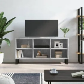 Engineered wood TV stand in concrete gray, 103.5x30x50 cm by , TV Furniture - Ref: Foro24-827000, Price: 63,17 €, Discount: %