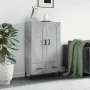 Tall engineered wood sideboard in gray concrete 69.5x31x115 cm by , Sideboards - Ref: Foro24-830328, Price: 87,40 €, Discount: %