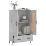 Hoher Schrank aus grauem Beton-Ingenieurholz 69,5x31x115 cm. von , Sideboards - Ref: Foro24-830328, Preis: 88,46 €, Rabatt: %