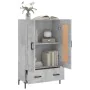 Tall engineered wood sideboard in gray concrete 69.5x31x115 cm by , Sideboards - Ref: Foro24-830328, Price: 87,40 €, Discount: %
