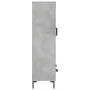 Tall engineered wood sideboard in gray concrete 69.5x31x115 cm by , Sideboards - Ref: Foro24-830328, Price: 87,40 €, Discount: %