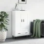 High gloss white engineered wood sideboard 69.5x31x115 cm by , Sideboards - Ref: Foro24-830342, Price: 95,40 €, Discount: %
