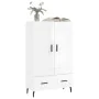 High gloss white engineered wood sideboard 69.5x31x115 cm by , Sideboards - Ref: Foro24-830342, Price: 95,40 €, Discount: %