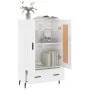 Hochglanz-Weißer Schrank aus Holzwerkstoff 69,5x31x115 cm von , Sideboards - Ref: Foro24-830342, Preis: 95,37 €, Rabatt: %