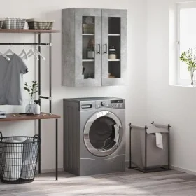 Concrete gray wall cabinet 69.5x34x90 cm by , Sideboards - Ref: Foro24-828488, Price: 102,44 €, Discount: %