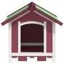 Solid pine wood dog house in mocha color, 65x65x61.5 cm by , Dog kennels and fences - Ref: Foro24-172275, Price: 109,92 €, Di...