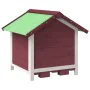 Solid pine wood dog house in mocha color, 65x65x61.5 cm by , Dog kennels and fences - Ref: Foro24-172275, Price: 109,92 €, Di...