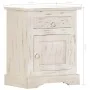 Solid white mango wood bedside table 40x30x50 cm by , Nightstands - Ref: Foro24-247713, Price: 120,85 €, Discount: %