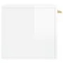 Plywood white gloss wall cabinet 60x36.5x35 cm by , Lockers and storage cabinets - Ref: Foro24-830006, Price: 42,85 €, Discou...