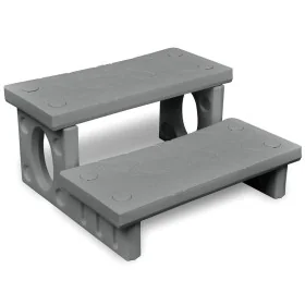 Escalones para bañera de hiromasaje gris de , Accesorios para piscinas y spa - Ref: Foro24-90881, Precio: 127,10 €, Descuento: %