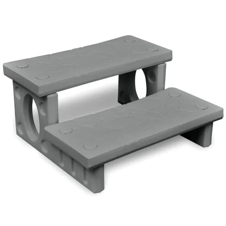 Escalones para bañera de hiromasaje gris de , Accesorios para piscinas y spa - Ref: Foro24-90881, Precio: 127,10 €, Descuento: %