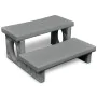 Escalones para bañera de hiromasaje gris de , Accesorios para piscinas y spa - Ref: Foro24-90881, Precio: 127,10 €, Descuento: %