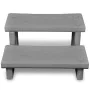Escalones para bañera de hiromasaje gris de , Accesorios para piscinas y spa - Ref: Foro24-90881, Precio: 127,10 €, Descuento: %