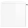 Wall-mounted cabinet in glossy white engineered wood, 100x36.5x35 cm by , Lockers and storage cabinets - Ref: Foro24-830134, ...