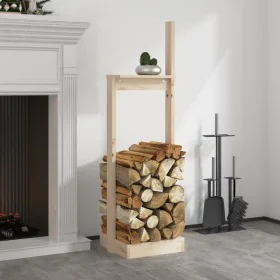 Soporte para leña madera maciza de pino 33,5x30x110 cm de , Bolsas y soportes de leña - Ref: Foro24-822616, Precio: 37,06 €, ...