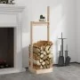 Massiver Kiefernholz-Holzständer 33,5x30x110 cm von , Brennholztaschen und -halter - Ref: Foro24-822616, Preis: 37,05 €, Raba...