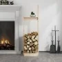 Massiver Kiefernholz-Holzständer 33,5x30x110 cm von , Brennholztaschen und -halter - Ref: Foro24-822616, Preis: 37,05 €, Raba...