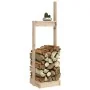 Massiver Kiefernholz-Holzständer 33,5x30x110 cm von , Brennholztaschen und -halter - Ref: Foro24-822616, Preis: 37,05 €, Raba...